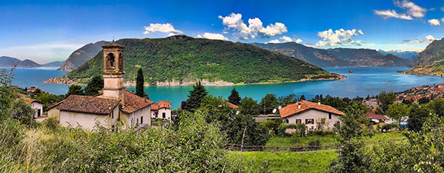 Il Lago d’Iseo, facilmente raggiungibile dall’Hotel Noce di Brescia